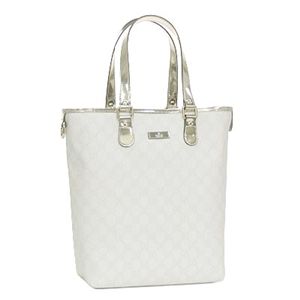GUCCI(グッチ) トートバッグ 189896 FCIIG BIANCO×PLATINO/9069 - 拡大画像