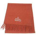 Vivienne Westwood ロゴ刺繍マフラー オレンジ