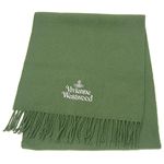 Vivienne Westwood ロゴ刺繍マフラー グリーン