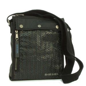 DIESEL�i�f�B�[�[���j �V�����_�[�o�b�O 00XG08 XPRESS YOURSELF PLAIN LAUGH �u���b�N