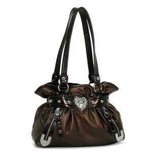 KathyVanZeeland�i�L���V�[�o���W�[�����h�j �V�����_�[�o�b�O H41310 BELT SHOPPER �u���E��