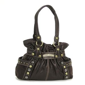 KathyVanZeeland�i�L���V�[�o���W�[�����h�j �V�����_�[�o�b�O H35305 BELT SHOPPER �u���E��