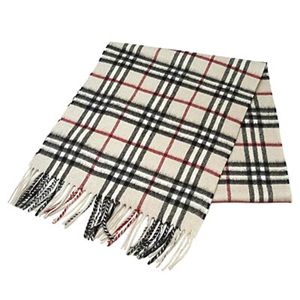BURBERRY�i�o�[�o���[�j �}�t���[ 94210 CHECK CASHIMERE �x�[�W��