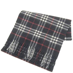 BURBERRY�i�o�[�o���[�j �}�t���[ CHECK SCARF �l�C�r�[