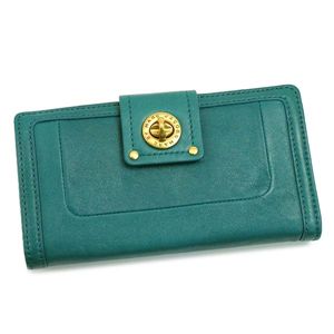 MARC BY MARC JACOBS （マーク バイ マークジェイコブズ）長札財布 TOTALLY TURNLOCK SLG M392407 ZIP CLUTCH ライトグリーン - 拡大画像