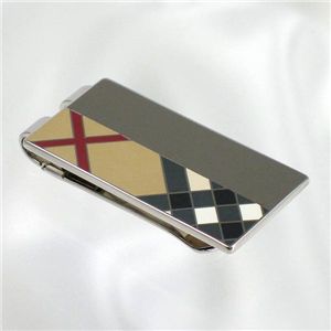 BURBERRY�i�o�[�o���[�j �}�l�[�N���b�v MON CLIP M PROR CHK MON CLIP M PROR CHK ECM �O���[