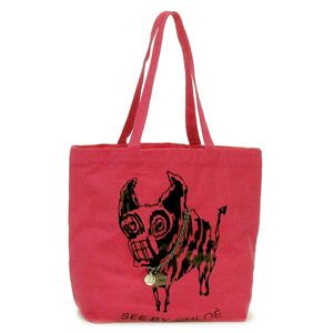 SEE BY CHLOE�i�V�[�o�C�N���G�j �g�[�g�o�b�O DOGGY 2/9S7160N36 DOGGY CANVAS 455 �s���N