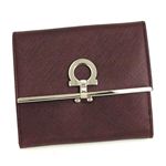 Ferragamo（フェラガモ） Wホック財布 GANCINI ICONA VITELL 224639 422374 ワイン