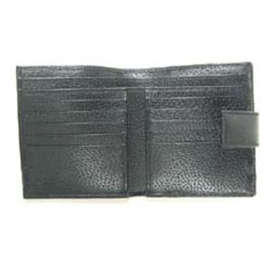 Gucci（グッチ） Wホック財布 METAL BAR 112664 WALLET-FLAP FRENCH 1000 ブラック