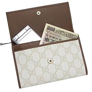 Gucci（グッチ） 中長財布 JOY 190331 WALLET MEDIUM 9072 ベージュ/ホワイト