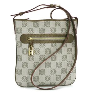 Loewe�i���G�x�j �i�i���K�P�o�b�O ANAGRAM COATED CANVA 368.80.A99 CROSS BODY ���C�g�O���[