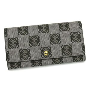 Loewe�i���G�x�j �����z ANAGRAM COATED CANVA 168.80.966 CONTINENTAL WALLET 1100 �u���b�N