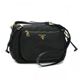Prada（プラダ） ショルダーバッグ TESSUTO+SAFFIANO BT0689 F0002 ブラック - 縮小画像1