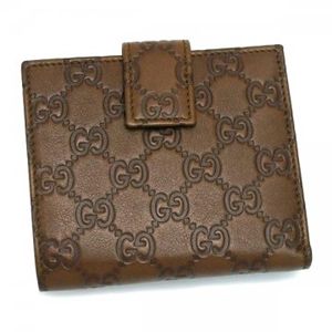 Gucci（グッチ） Wホック財布 LADIES NEW BRITT 181594 2535 ライトブラウン