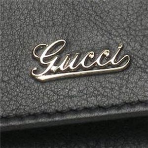 Gucci（グッチ） 中長財布 LADIES SCRIPT 190365 1000 ブラック