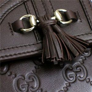 Gucci（グッチ） Wホック財布 HORSEBIT TASSEL 233053 2019 ダークブラウン