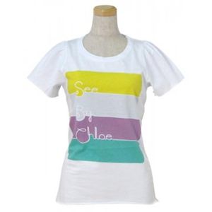 SEE BY CHLOE(シーバイクロエ) レディースTシャツ 464208 A00 ホワイト - 拡大画像