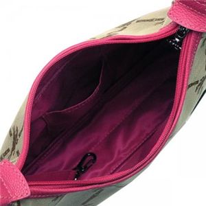 Longchamp(ロンシャン) ナナメガケバッグ LM TOILE 1878 799 ピンク H18(C)×W28×D6