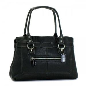Coach Factory�i�R�[�` �t�@�N�g���[�j �V�����_�[�o�b�O 14686 SV/BK H22�~W33�~D10 �y�A�E�g���b�g�z �摜�P