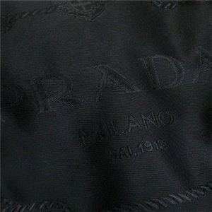 Prada(プラダ) トートバッグ NYLON JACQUARD+SAFFI BR4253 2 ブラック H29×W35×D15