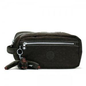 Kipling(キプリング) ポーチ BASIC K13363 740 ダークブラウン/ブラック H14×W26×D14.5