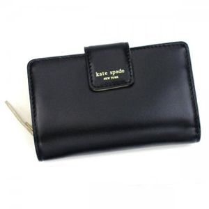 KATE SPADE(ケイトスペード) 二つ折り財布(小銭入れ付) JANE STREET PWRU1313 86 ブラック H9.5×W14.5×D3.5