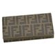 Fendi（フェンディ） 長財布 ZUCCA PU LOGO 8M0000 F0BTR ダークブラウン H10×W19×D3
