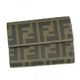Fendi（フェンディ） 二つ折り財布（小銭入れ付） ZUCCA PU LOGO 8M0026 F0HJ6 パープル H9.5×W12.5×D2.5