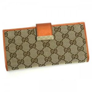 Gucci(グッチ) 長財布 ICON BAR 212089 8510 ベージュ/オレンジ H9.5×W19×D3.5
