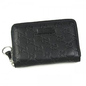 Gucci（グッチ） 二つ折り財布（小銭入れ付） ICON BIT 224249 1000 ブラック H9.5×W14.5×D2.5