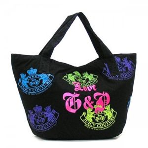 JUICY COUTURE（ジューシークチュール） トートバッグ CARRY OVER CANVAS TO YHRU1487 13 ブラック H35×W54×D23