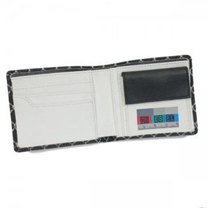 DIESEL（ディーゼル） 二つ折り財布（小銭入れ付） MONEY-MONEY XP56 ブラック/レッド H9.5×W11×D2