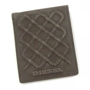DIESEL（ディーゼル） 二つ折り財布（小銭入れ付） JEM-BOSS XS93 T8031 ライトグレー H10×W12×D2