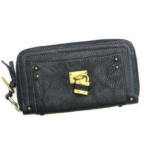 Chloe（クロエ） 長財布 PADDINGTON 7EPM02 1 ブラック H10.5×W19