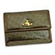 Vivienne Westwood（ヴィヴィアンウエストウッド） 二つ折り財布（小銭入れ付） NEW SLOANE 738V ゴールド H10×W13.5×D2.5 - 縮小画像1