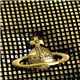 Vivienne Westwood（ヴィヴィアンウエストウッド） 二つ折り財布（小銭入れ付） NEW SLOANE 738V ゴールド H10×W13.5×D2.5 - 縮小画像5