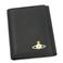 Vivienne Westwood（ヴィヴィアンウエストウッド） Wホック財布 NAPPA CALF 737V ブラック/ゴールド H12×W10×D2