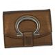 Ferragamo(フェラガモ) 二つ折り財布(小銭入れ付) GANCIO STYLISH 22B018 442068 ブラウンONZ H10xW13xD2.5 - 縮小画像1