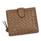 BOTTEGA VENETA（ボッテガベネタ） 二つ折り財布（小銭入れ付） P.FOGLIO INTRECCIATO 121059 2716 ライトベージュ H10×W11×D2.5
