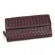 BOTTEGA VENETA（ボッテガベネタ） 長財布 P.FOGLIO INTRECCIATO 150509 6115 ダークパープル H10×W19×D3