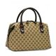 Gucci(グッチ) ハンドバッグ MATCH BALL 232948 9791 ベージュ/ダークブラウン H22×W28/33×D18