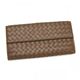 BOTTEGA VENETA（ボッテガベネタ） 長財布 P.FOGLIO INTRECCIATO 134075 6308 キャメル/ブラウン - 縮小画像3
