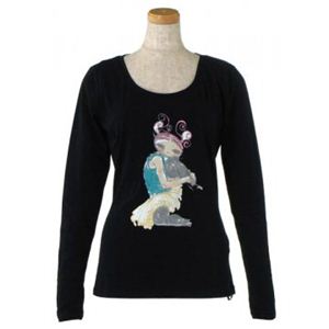SPORTMAX CODE(スポーツマックスコード) レディースTシャツ 11 79710117000 13 ブラック L59 S61 W43 SH37
