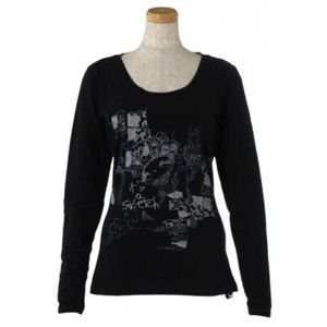 SPORTMAX CODE(スポーツマックスコード) レディースTシャツ 11 79710117000 3 ブラック L63 S63 W48 SH40