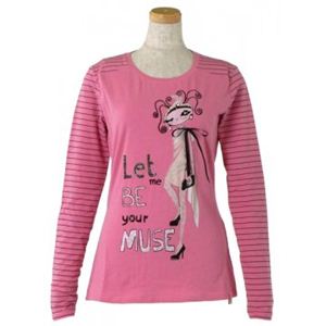 SPORTMAX CODE(スポーツマックスコード) レディースTシャツ 11 79710317000 18 ピンク L61 S62 W45.5 SH38.5