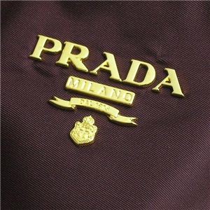 Prada（プラダ） トートバッグ TESSUTO+SAFFIANO BR4001 ダークパープル （H28×W44/34×D13）