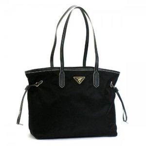 Prada�i�v���_�j �g�[�g�o�b�O TESSUTO+SAFFIANO B4001C 2 �u���b�N/���b�h �y�u�����h7sale�z 3��8��15���܂Ō���l����
