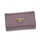 Prada（プラダ） キーケース SAFFIANO ORO 1M0222 590 ネイビー/ピンク （H6×W10.5×D2）