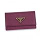 Prada（プラダ） キーケース SAFFIANO ORO 1M0222 390 パープル （H6×W10.5×D2）