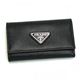 Prada（プラダ） キーケース SAFFIANO ORO 1M0222 F0002 ブラック （H6×W10.5×D2）